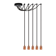 Uberhaus 5 Light '' Alison '' Chandelier 22 12'' Uberhaus 5 Light '' Alison '' Chandelier 22 12''